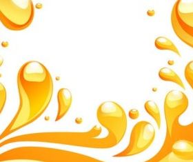 orange liquid background 3 vector