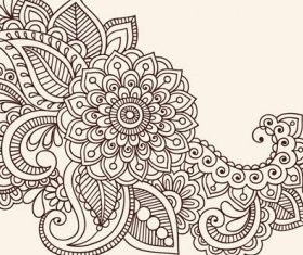 handpainted pattern 4 design vectors