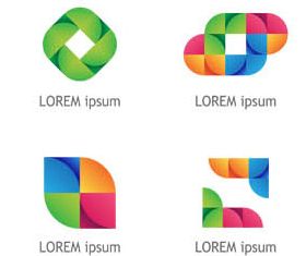 Abstract Shiny Logotypes 4 vector graphics