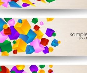 color banners 03 vector