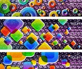 color banners 02 vector