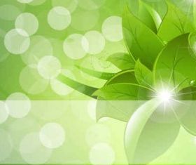 flowers green background vector graphics