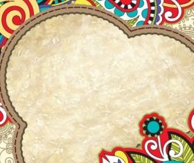 retro pattern border 02 vector