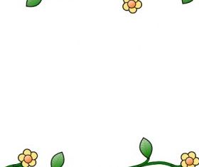Flower Frame clip art design vectors