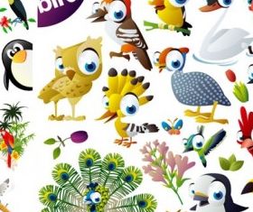 birds graphic vector