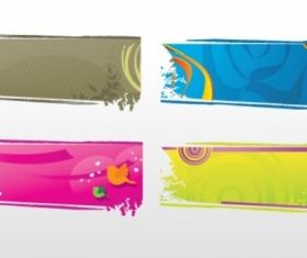 Banners collection free vector