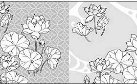 drawing flowers vector