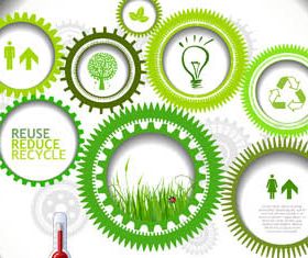 Ecology Infographic Backgrounds 2 vector graphics