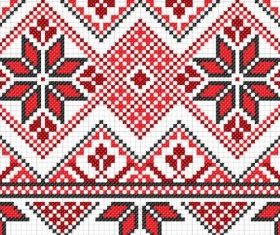 cross stitch patterns 10 vector