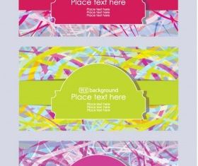 fashion label background 02 set vector