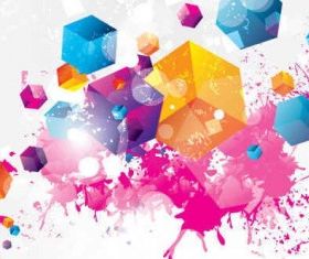 Trend color background vector graphics