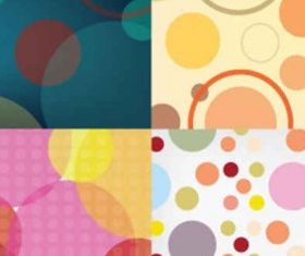 Seamless Circle Patterns vectors graphics