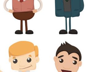 Cartoon Business People 5 vector