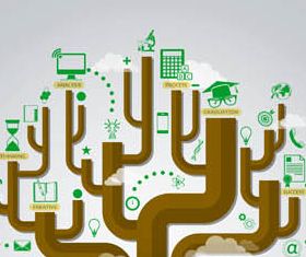 Education Backgrounds 9 vector graphics