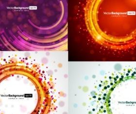 round light background creative vector