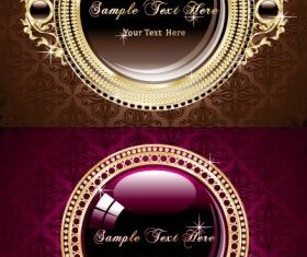 circular pattern frame vector graphic