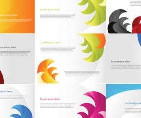 Color Business Cards Templates vector