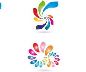 Abstract Shiny Logotypes 3 vector