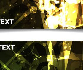 Dark Abstract Banners Set vector