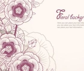 elegant floral background 02 vectors graphic