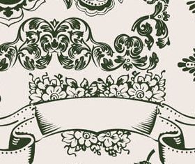 Floral Ornament Elements Mix 20 vectors material