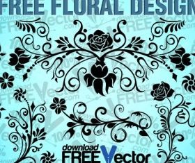 Floral Design free vector