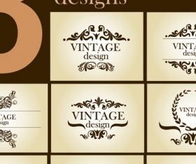 european pattern element design vectors