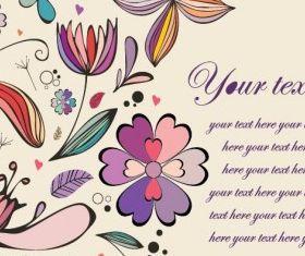 Floral Background Vintage vector graphic