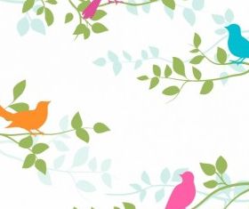 Birds and Branches free vector