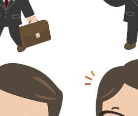 Cartoon Business People 4 vector