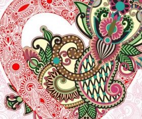 heartshaped valentines card 02 vectors