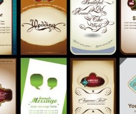 notes cards 03 vector