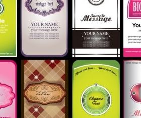 notes cards 02 vector