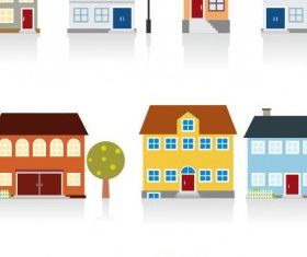 cartoon housing 02 vector