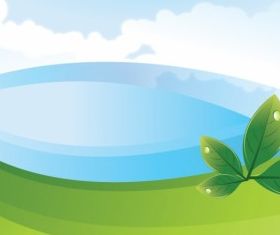 Abstract Nature Scene free vector