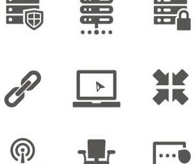 Computers Different Icons vector