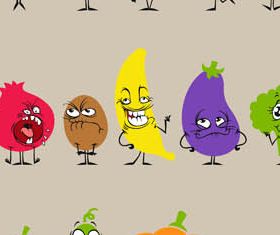 Cartoon Vegetables creative vector