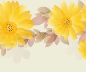 flowers background 01 design vector