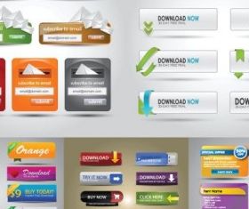 web design elements creative vector