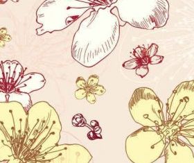 Seamless Flower Pattern Graphic vector