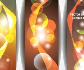 bright halo banner 03 vector design