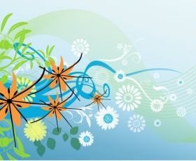Flower background vector