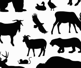 North American Animals vectors graphics