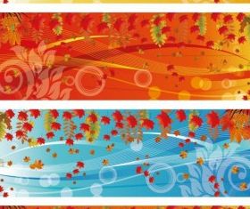 Autumn Banner free design vector