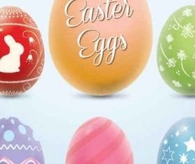Colorful Easter Eggs Graphic Illustration vector