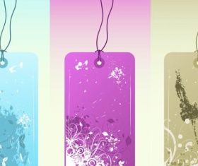 Flower Labels free vectors graphic