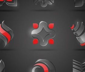 glass icon texture 01 design vector