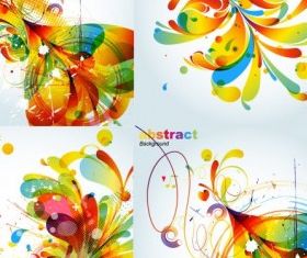 abstract colorful fashion pattern vector