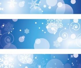 Winter Banners free vector
