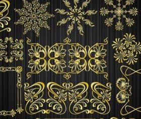 gold pattern 01 vector